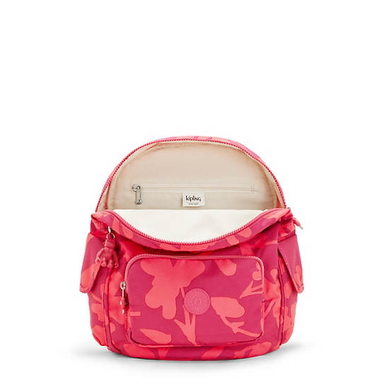 Mochilas Kipling City Pack Small Printed Rosas | MX 1517GS